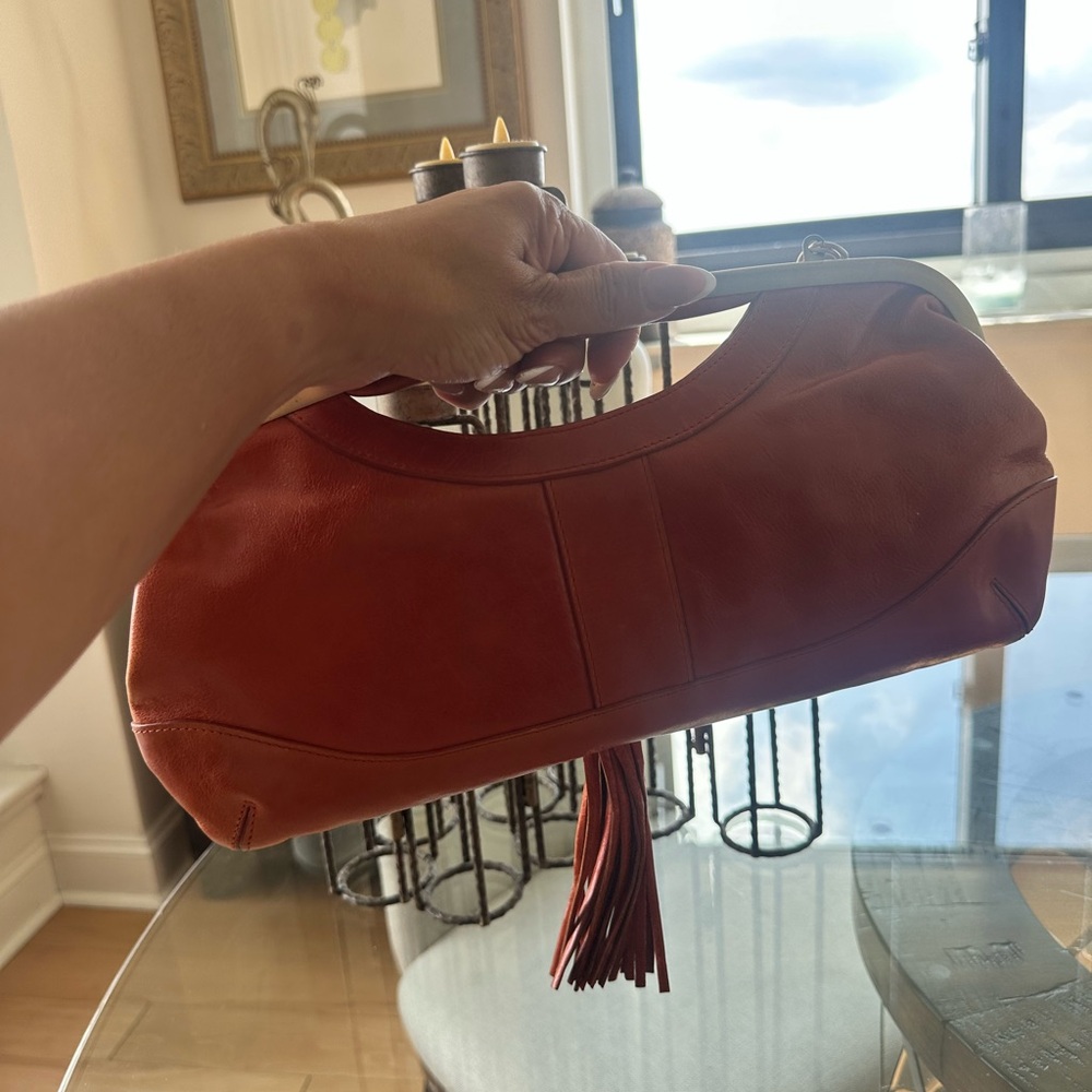 Stylish Latico NJ Orange 
 Real Leather Clutch - Picture 8 of 15